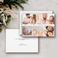 Simple  Baby 5 photo Grid newborn thank you