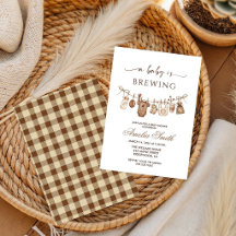 Simple Baby Is Brewing Doodle Coffee Baby Shower I