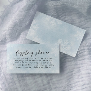 Simple Baby It's Cold Outside Display Shower Enclosure Card