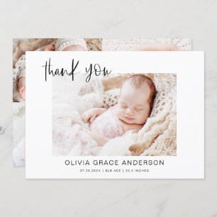Simple Baby Thank You Photo Collage