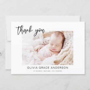 Simple Baby Thank You Photo Collage
