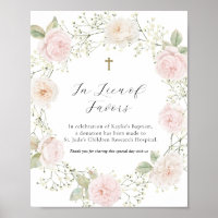 Simple Baby's Breath and Roses In Lieu of Favours