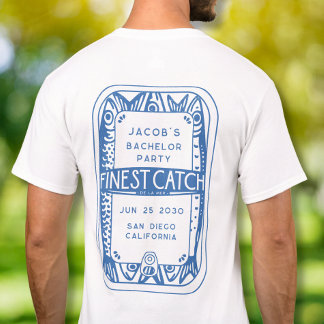 Simple Bachelor Party Fishing Guys Weekend Trip T-Shirt