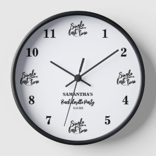 Simple Bachelorette Party Gifts Wall Clock