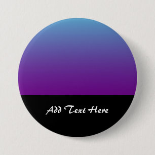Simple Background Gradient Turquoise Blue Purple 7.5 Cm Round Badge