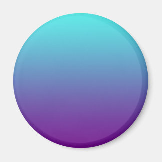 Simple Background Gradient Turquoise Blue Purple Magnet