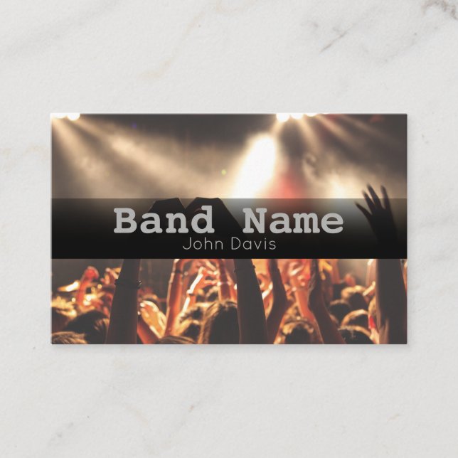 Simple Band Name Business Card (Front)