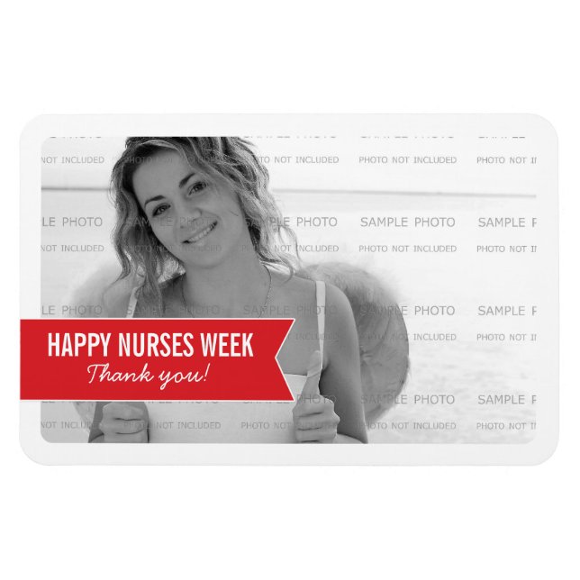 Simple Banner Nurses Week Photo Magnets | 4 x 6 (Horizontal)