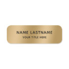 Simple Basic Faux Gold Title Safety Pin Magnetic