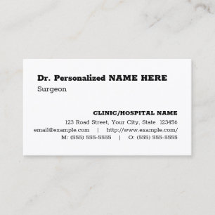 Simple, Basic & Minimalist Business Card