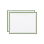 Simple Basic Personalised Sage Green Border