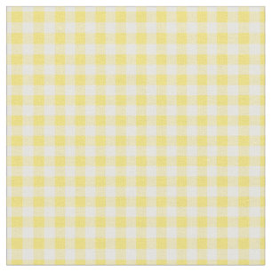 Simple Basic  Sunny Yellow Gingham Fabric