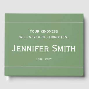 Simple, Basic Sympathy Guestbook