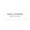 Simple Basic White Title Safety Pin or Magnetic