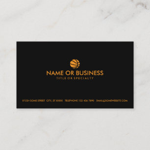 simple basketball business card