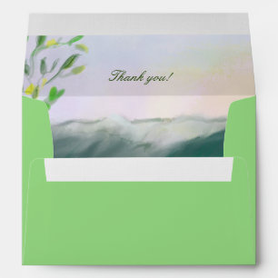 Simple Beach Birthday Picnic Envelope