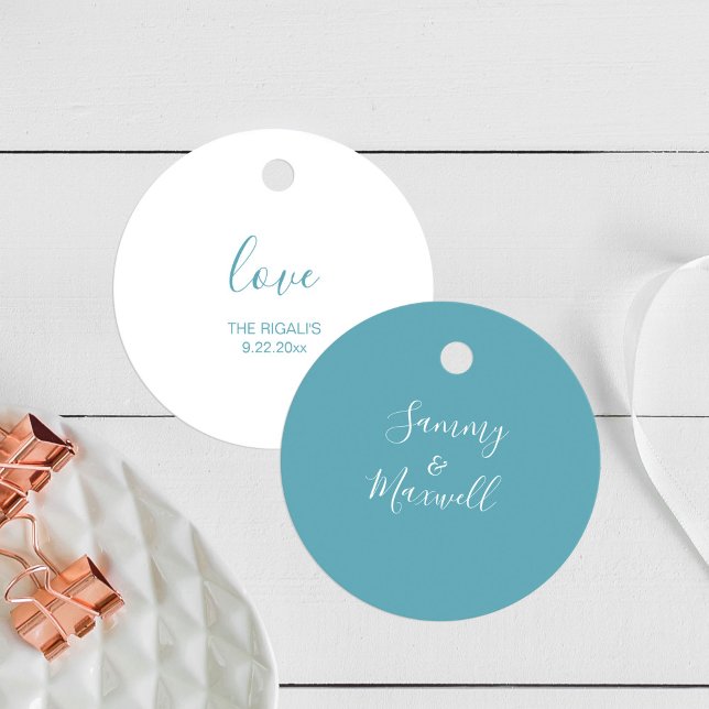 Simple Beach Wedding Favour Tags (Creator Uploaded)