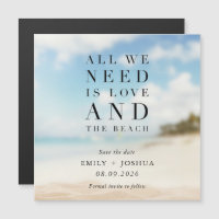 Simple Beach Wedding Save the Date