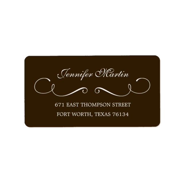 Simple Beauty Address Label (Grey) (Front)