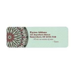 Simple Beauty Mandala - Return Address Label