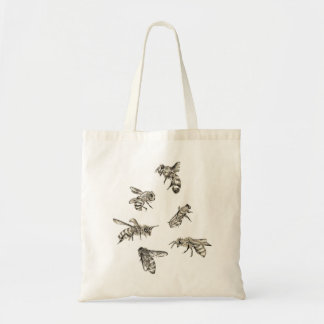 Simple Bee Drawings // Tote Bag