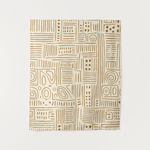 Simple Beige Japandi Tapestry