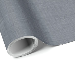 Simple Beige Linen Light Black Texture Wrapping Paper