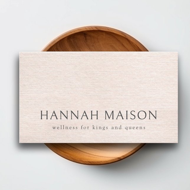 Simple Beige Modern Minimalist  Business Card (Creator Uploaded)