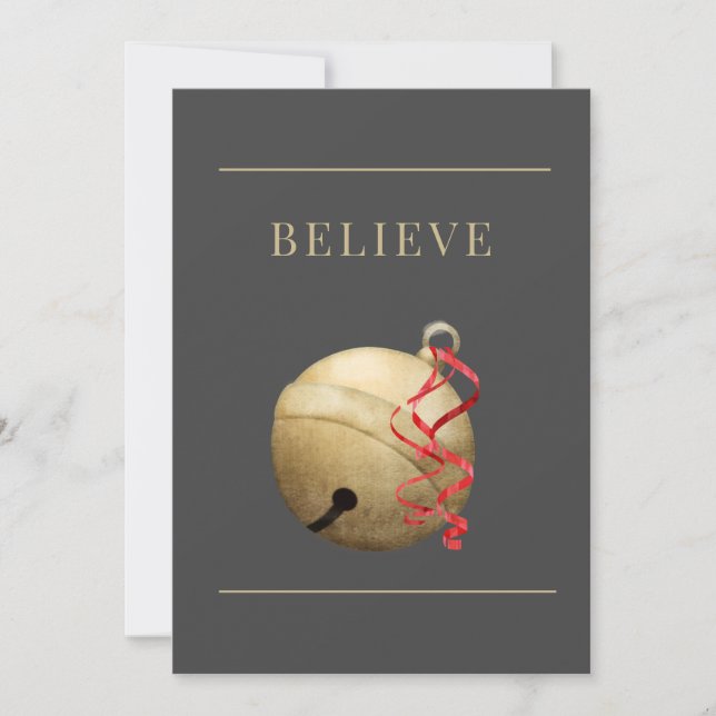 Simple BELIEVE with Jingle Bell Christmas (Front)