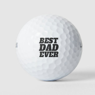 Simple Best Dad Ever Father's Day   Golf Balls
