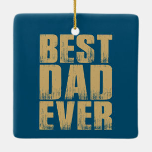 Simple Best Dad Ever Father's Day   Ornament