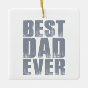 Simple Best Dad Ever Father's Day   Ornament