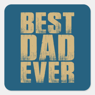 Simple Best Dad Ever Father's Day Sticker