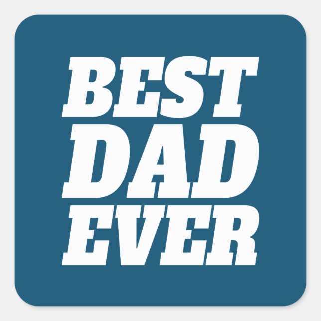 Simple Best Dad Ever Father's Day | Sticker (Front)