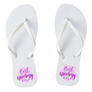 Simple Best Mum Ever Mother's Day   Flip Flops