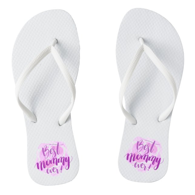 Simple Best Mum Ever Mother's Day | Flip Flops (Footbed)