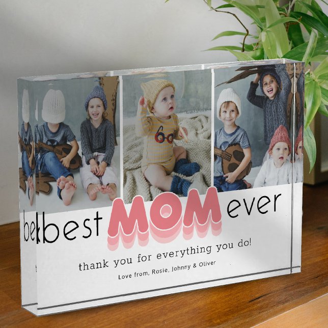 Simple Best Mum Ever Photo Block (Creator Uploaded)