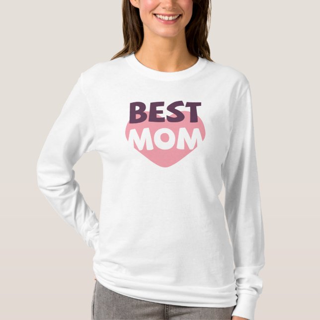 Simple Best Mum Mother's Day | Sleeve Shirt (Front)