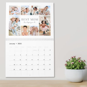 Simple Best Mum Photo Collage Calendar