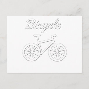 Simple Bicycle Design Postcard