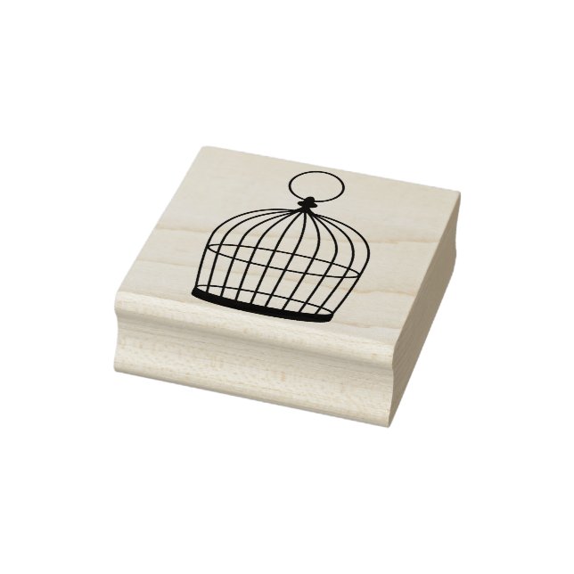 Simple Birdcage Rubber Stamp (Stamp)
