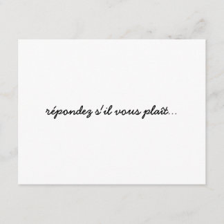Simple Birds on Tree Branch RSVP Card