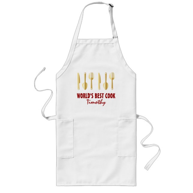 Simple Birthday Apron for Him | Custom Name (Front)
