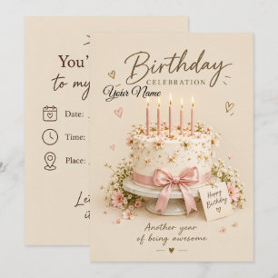 Simple Birthday Party Invitation