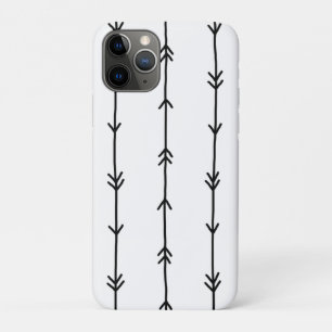 Simple Black and White Boho Arrow Doodles Case-Mate iPhone Case
