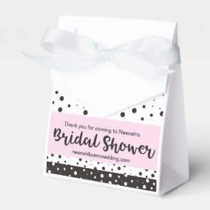 Simple Black and White, Bridal Shower Favour Box