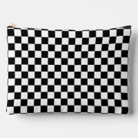 Simple Black and White Chequered Pattern