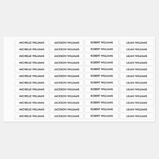 Simple Black and White Kids Name