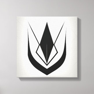 Simple black and white line art, stylised canvas print
