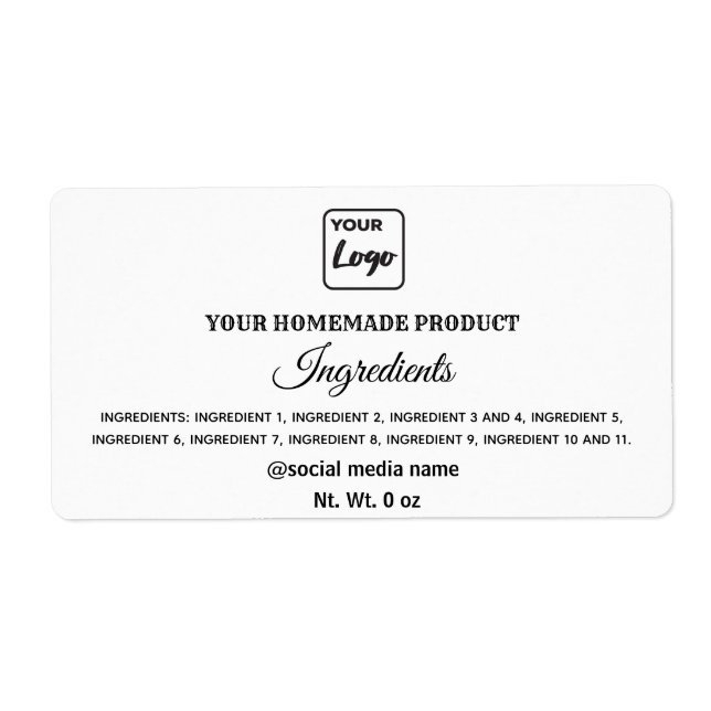 Simple black and white logo ingredients square sti (Front)